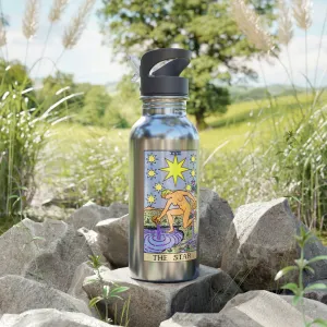 The Star Tarot - Stainless Steel Water Bottle - 20oz