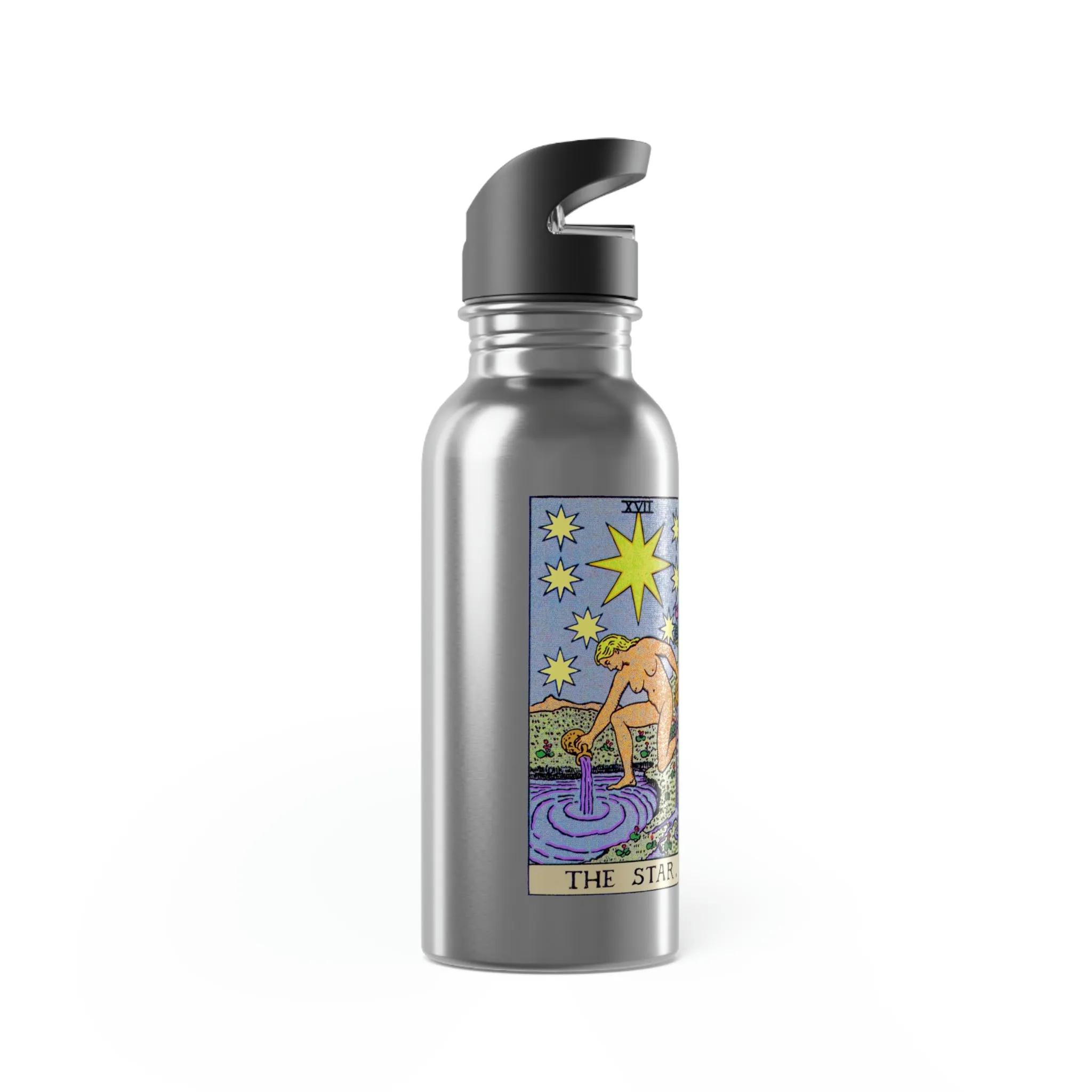 The Star Tarot - Stainless Steel Water Bottle - 20oz
