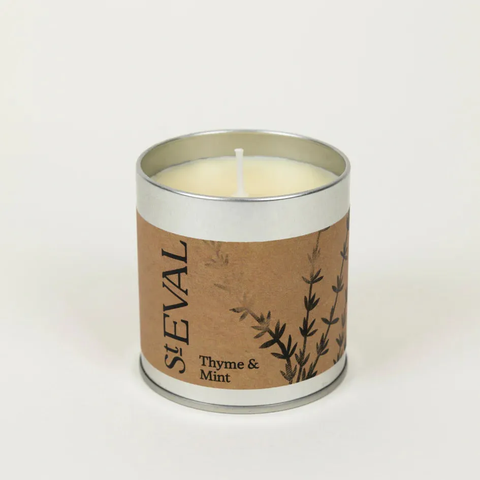Thyme & Mint Scented Tin Candle