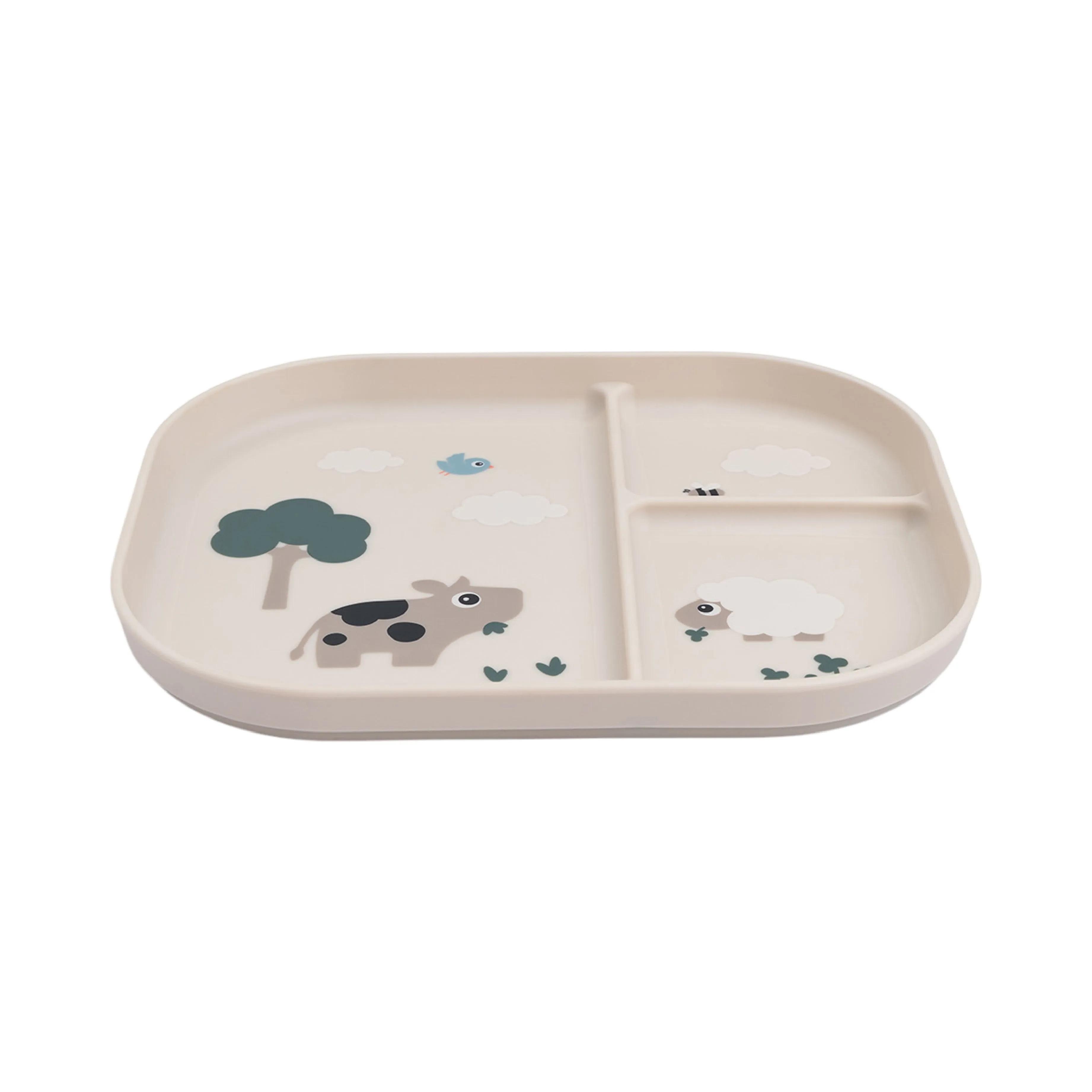 Tiny Farm Foodie Compartment Plate | Sand