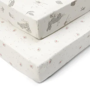 Tutti Bambini Cot Bed Fitted Sheets - 2 Pack - Cocoon