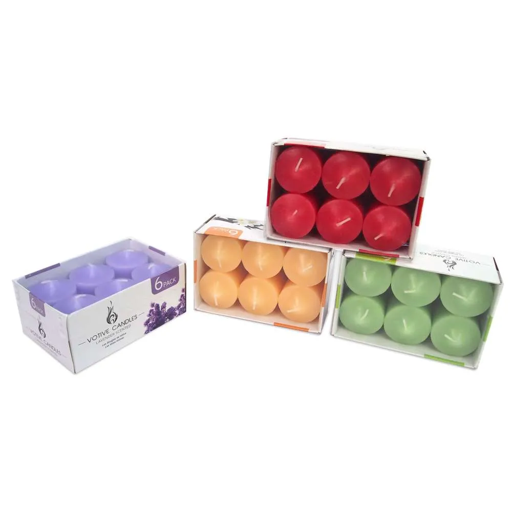 UBL Votive Scented candle 6pcs Assorted