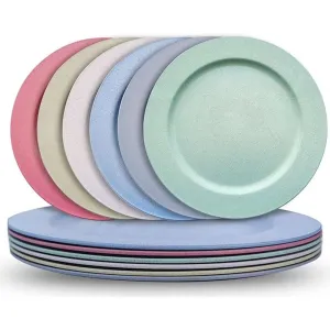 UBL Wheat Straw Plate 22cm #KT0478 Assorted