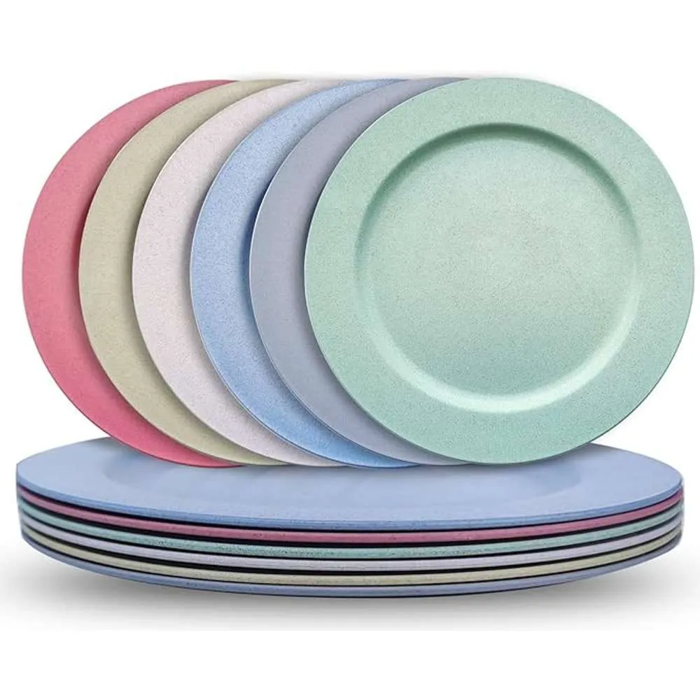 UBL Wheat Straw Plate 22cm #KT0478 Assorted