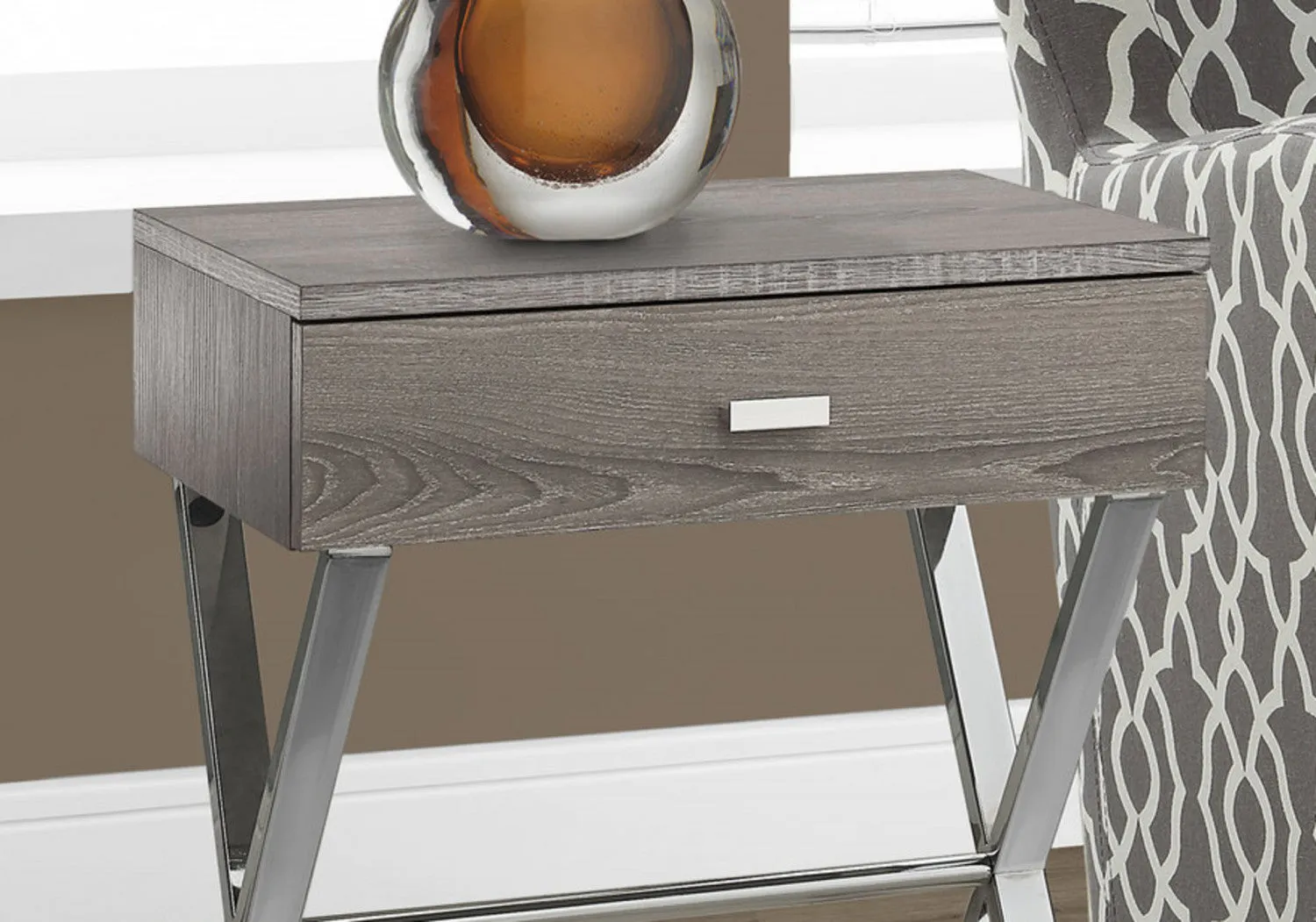Vell Side Table - Taupe
