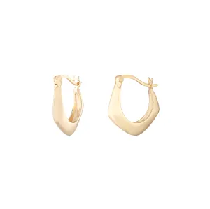 Vernon Chunky Creole Hoop Earrings | Gold Plated Sterling Silver