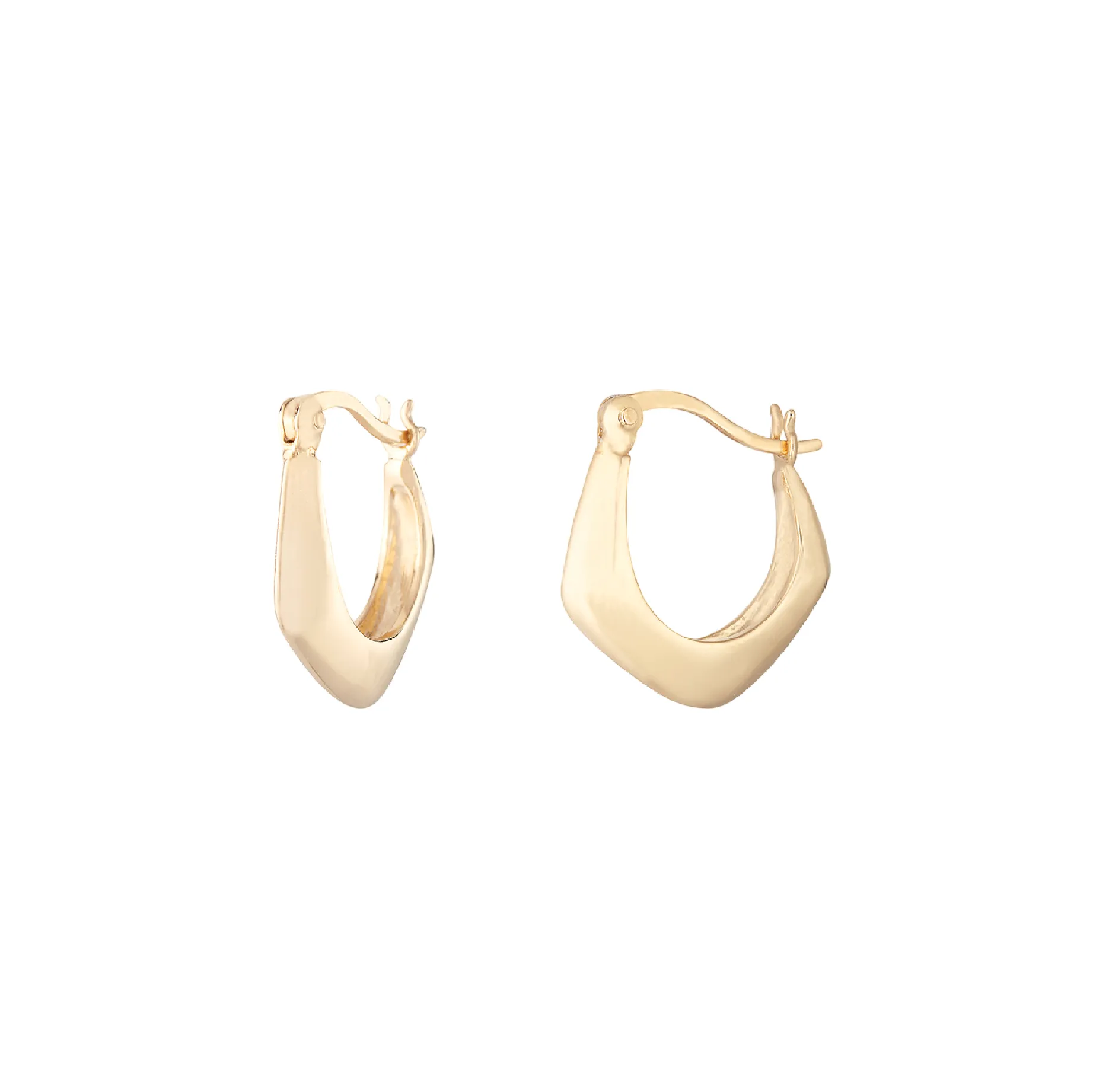 Vernon Chunky Creole Hoop Earrings | Gold Plated Sterling Silver