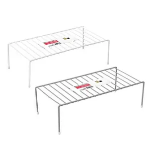 Wire Elevated Storage Rack, 46x23x13.5cm, 2 Asstd Colours