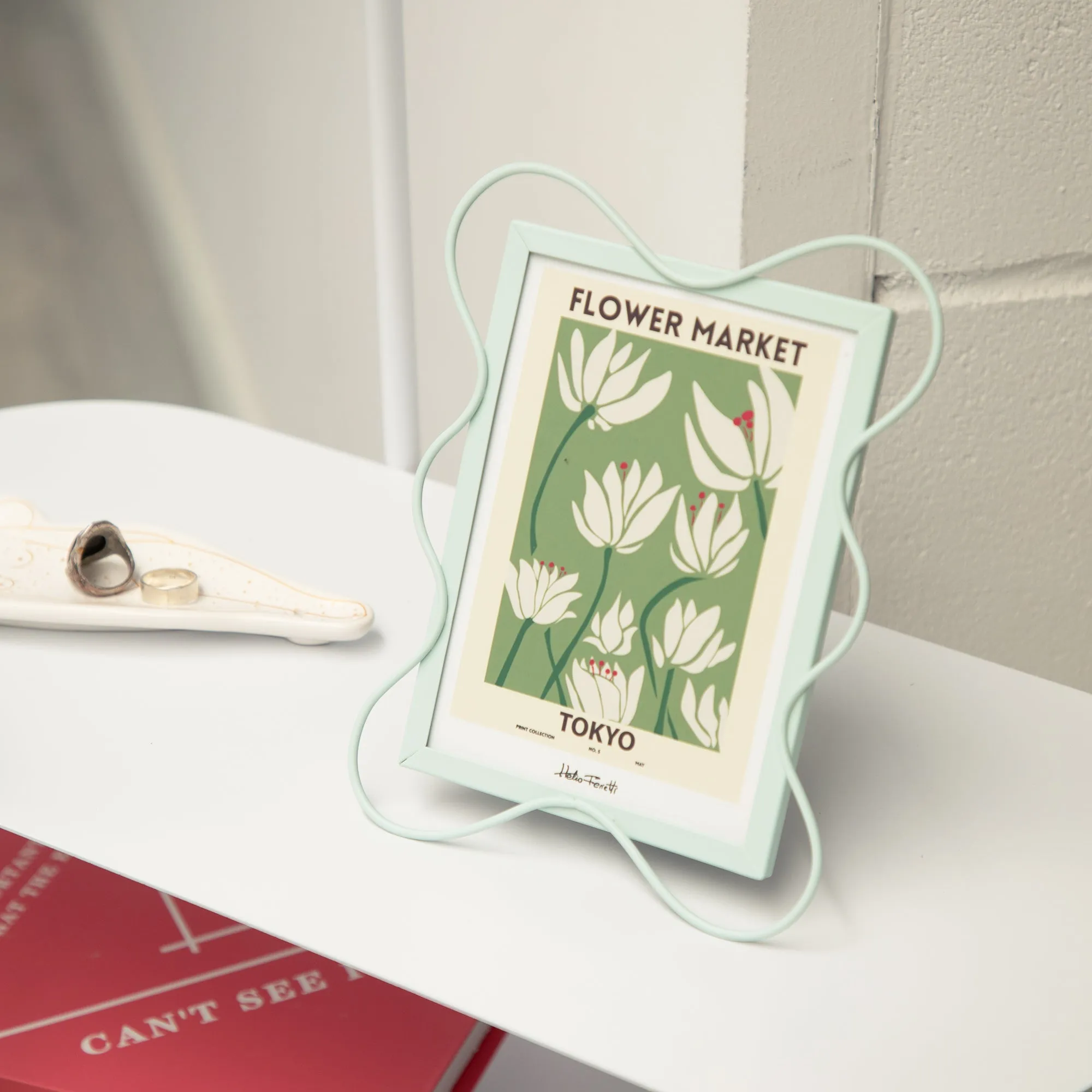 Wire Photo Frame | Light Blue