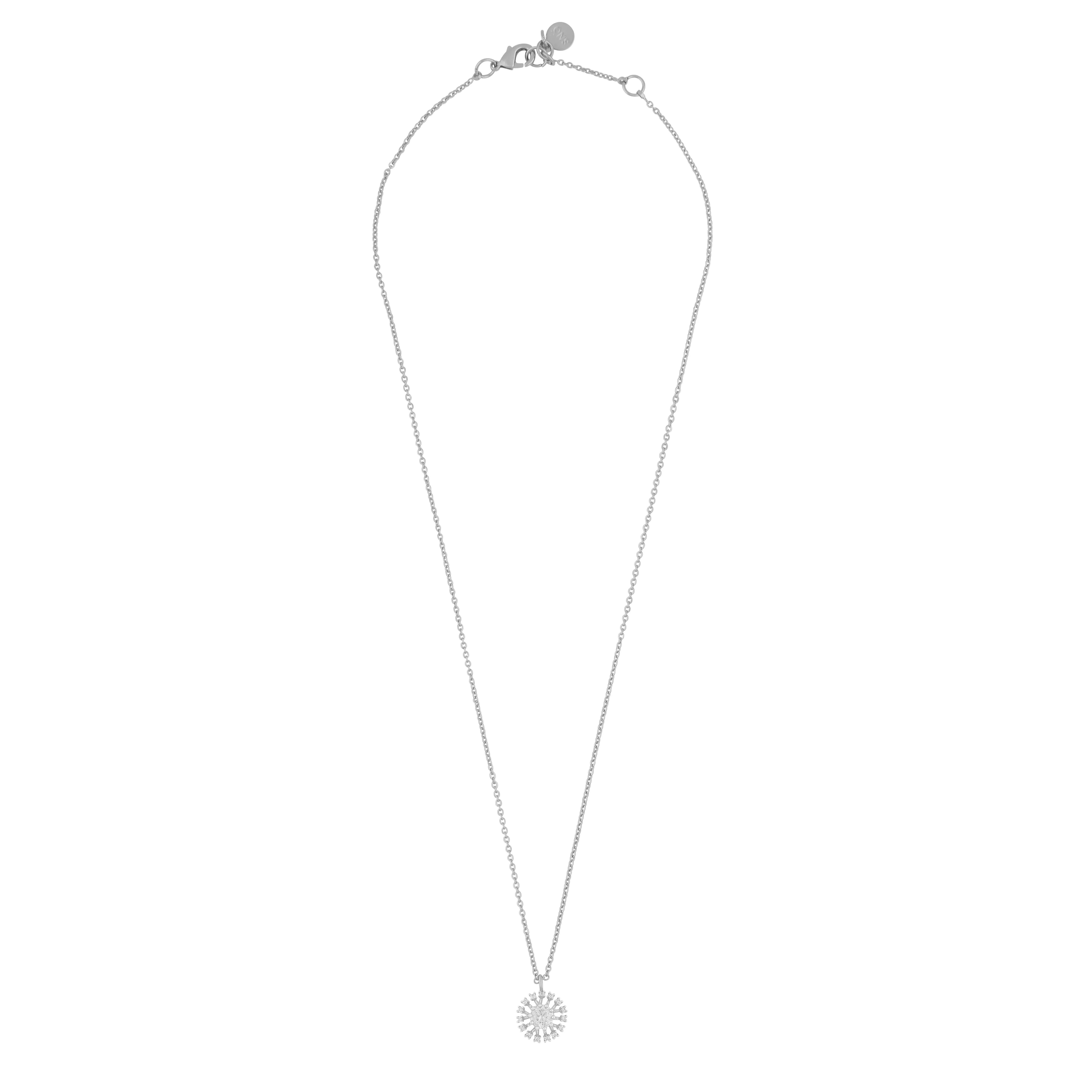 Wiz Pendant Necklace | Silver Plated with Cubic Zirconia