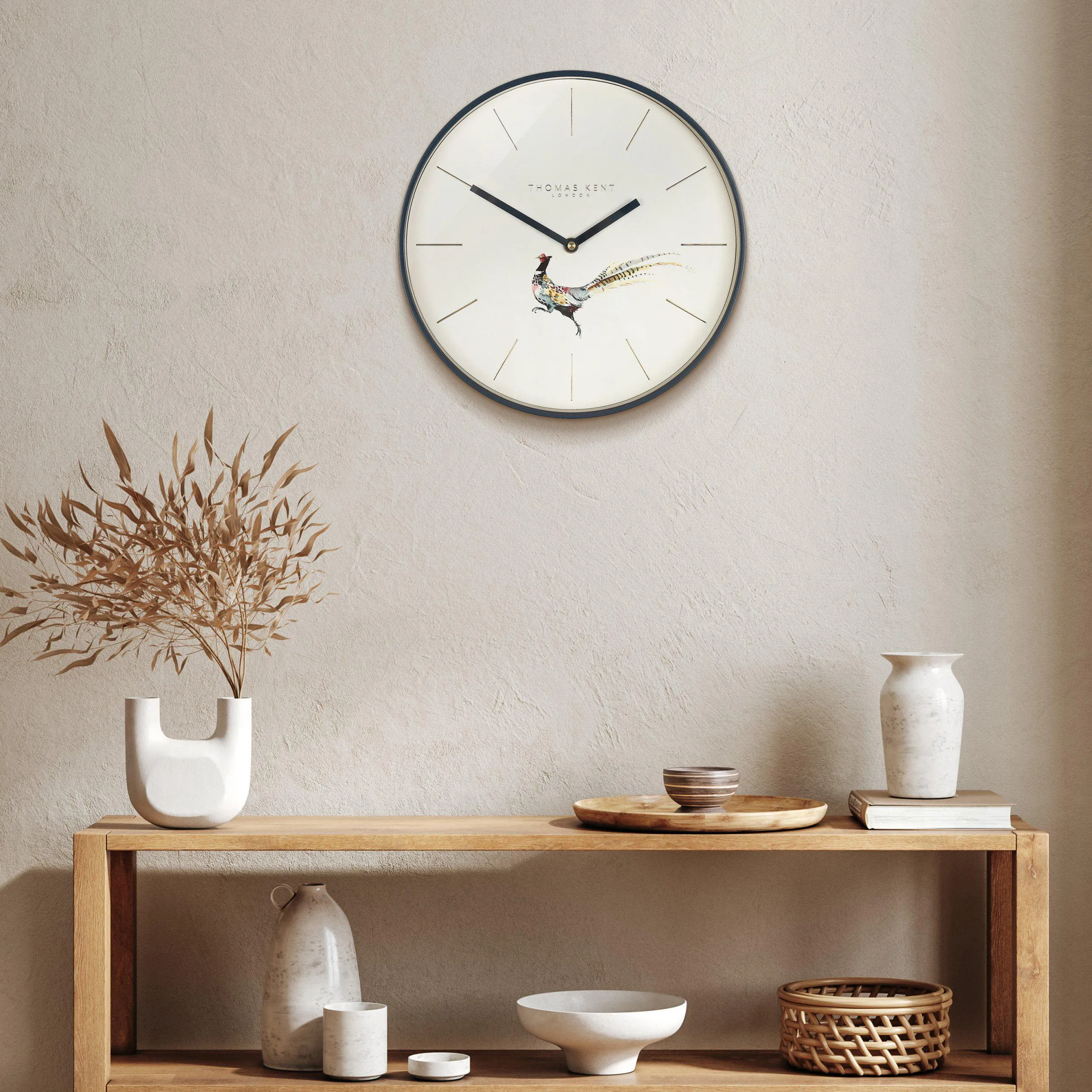 Woodland Pheasant Wall Clock | 12''